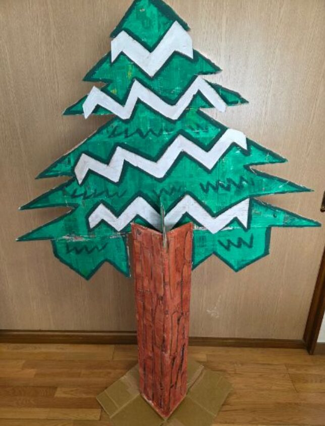 段ボールツリー 飾る前